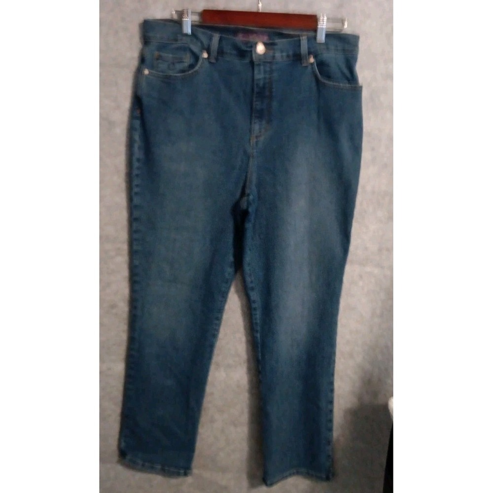 Gloria Vanderbilt Jeans Womens 16 Medium Wash Amanda Straight Leg Slimming EUC